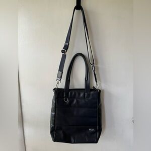 Functional Leather Navy Messenger/Laptop Bag in great condition.